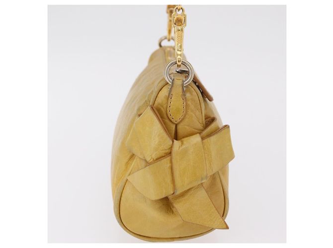 Borsa a tracolla Miu Miu in pelle Giallo Oro Auth 167727A D'oro - vista 5