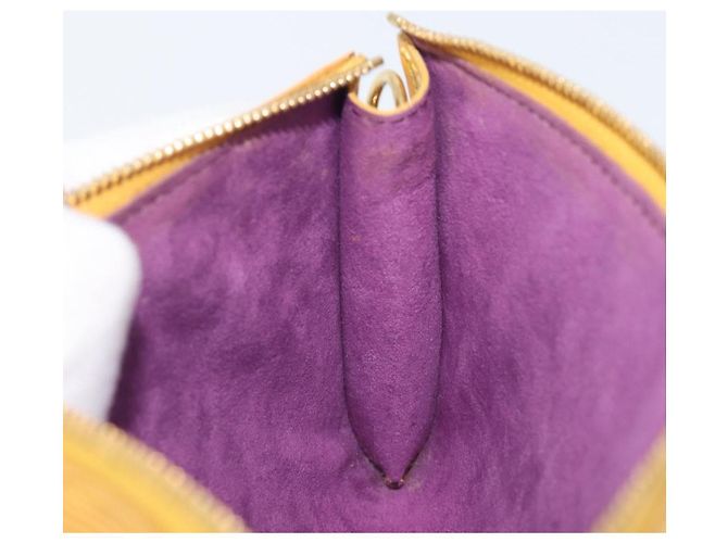 LOUIS VUITTON Epi Pochette Accessoires Pouch Yellow M52989 LV Auth 206757V Giallo - vista 22