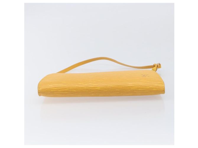 LOUIS VUITTON Epi Pochette Accessoires Pouch Yellow M52989 LV Auth 206757V Giallo - vista 5