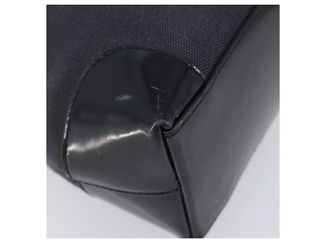 GUCCI Tote Bag Canvas Schwarz Gold 002 1119 Auth 207412 Golden - Ansicht 11