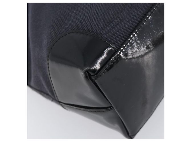 GUCCI Tote Bag Canvas Schwarz Gold 002 1119 Auth 207412 Golden - Ansicht 13