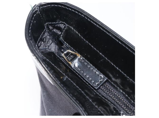 GUCCI Tote Bag Canvas Schwarz Gold 002 1119 Auth 207412 Golden - Ansicht 16