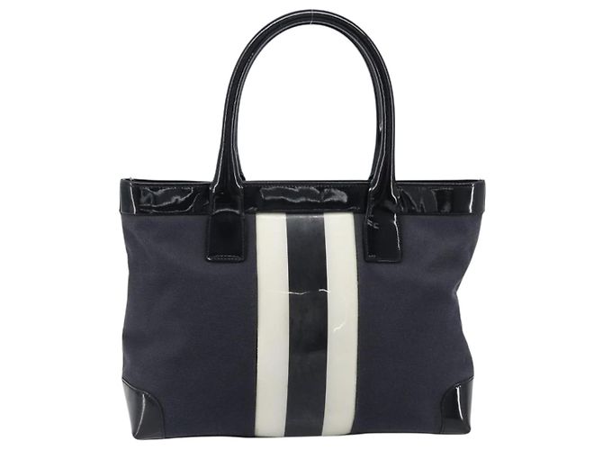 GUCCI Tote Bag Canvas Schwarz Gold 002 1119 Auth 207412 Golden - Ansicht 3