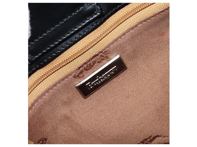 Sac à épaule Burberrys Nova Check Canvas Beige Silver Auth 207696A Argenté - vue 16