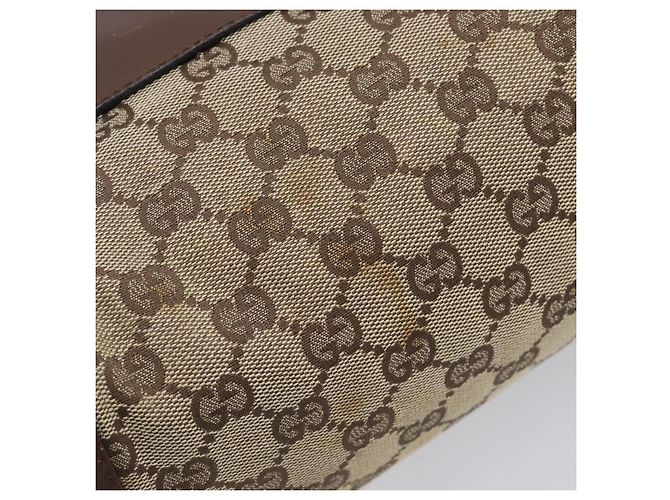 Borsa Tote GUCCI GG Canvas Beige Silver 28893 Auth 205452 Argento - vista 15