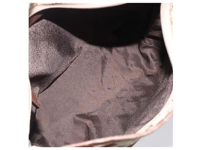Borsa Tote GUCCI GG Canvas Beige Silver 28893 Auth 205452 Argento - vista 22