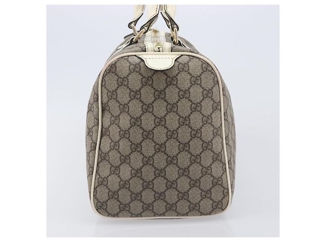 Borsa a mano GUCCI GG Supreme PVC Beige Tono Oro 193603 Auth 207350V - vista 4