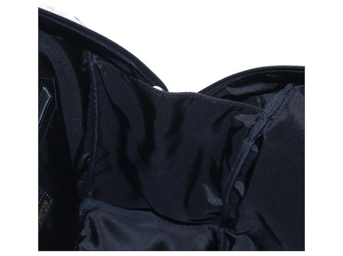 Burberrys Nova Check Boston Bag Nylon Schwarz Gold Auth am12695A Golden - Ansicht 19