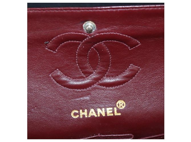 Borsa a tracolla CHANEL Chain Matelasse 23 in pelle d'agnello nera e oro CC Auth BA16032SAV Nero D'oro - vista 25