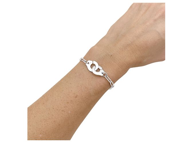 Dinh Van Armband, "Menottes", Weißgold. - Ansicht 5