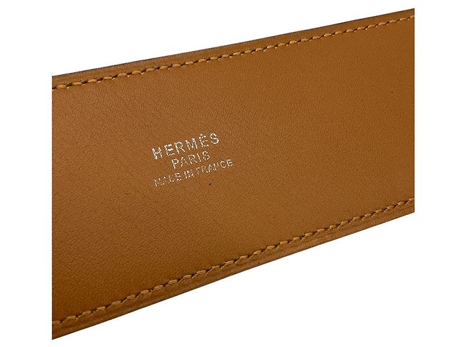 Hermès Cinto Hermes Yellow CDC Collier de Chien 70 em couro Epsom com ferragens em paládio Amarelo - vista 5