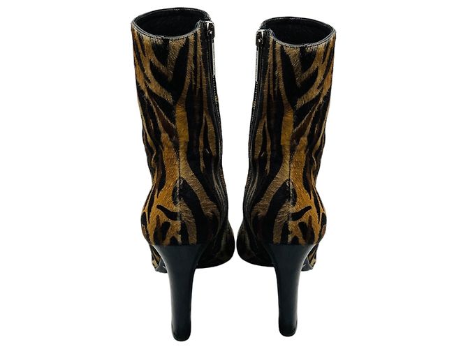 Botines de pelo de becerro con estampado animal tan Tamara Mellon Camello - vista 5