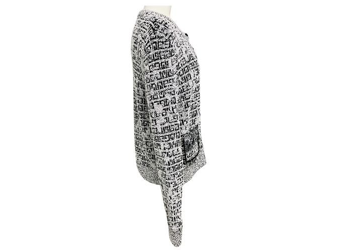 Givenchy Cárdigan de Cuello Redondo con Motivo 4G Negro / Blanco - vista 2