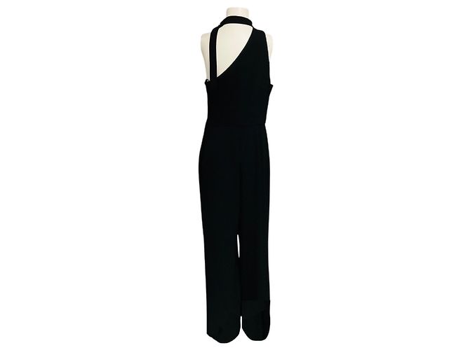 Tuta Zimmermann Black One Shoulder Neck Tie Nero - vista 3