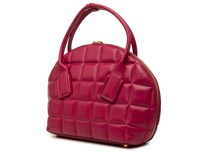 Bottega Veneta Medium Padded Leather Swoop Bag Satchel rot - Ansicht 2