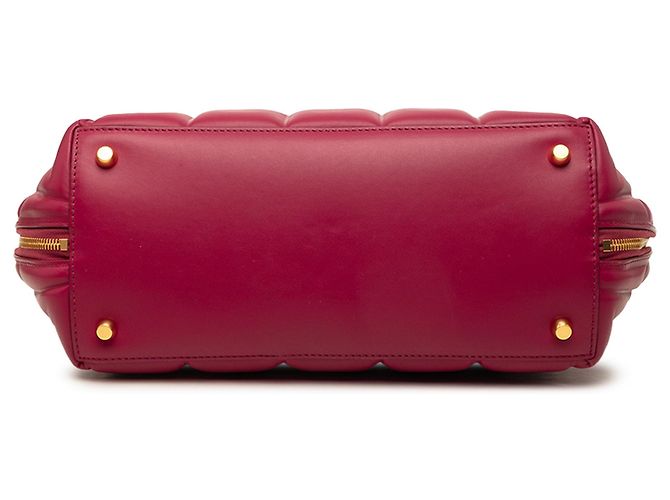 Bottega Veneta Medium Padded Leather Swoop Bag Satchel rot - Ansicht 3
