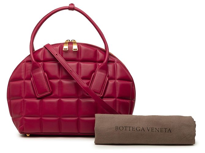 Bottega Veneta Medium Padded Leather Swoop Bag Satchel rot - Ansicht 7