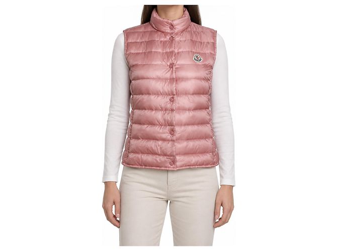 Moncler, colete de penas acolchoado Liane rosa - vista 10