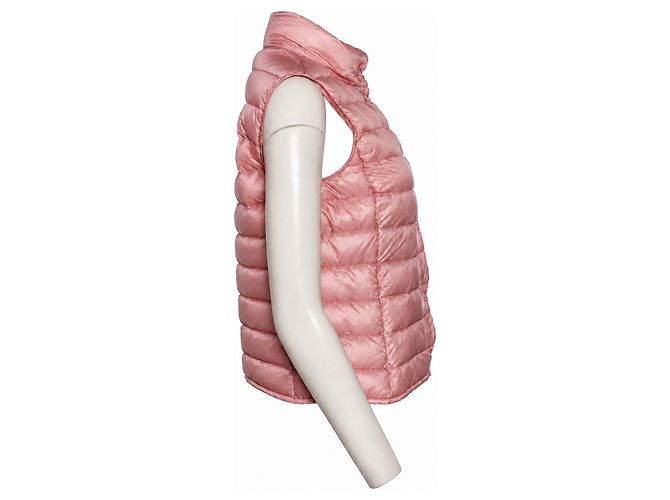 Moncler, colete de penas acolchoado Liane rosa - vista 2