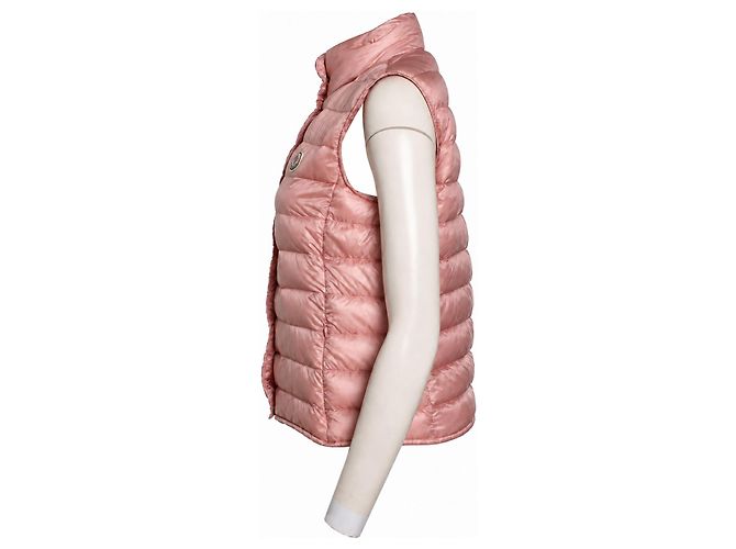 Moncler, colete de penas acolchoado Liane rosa - vista 4