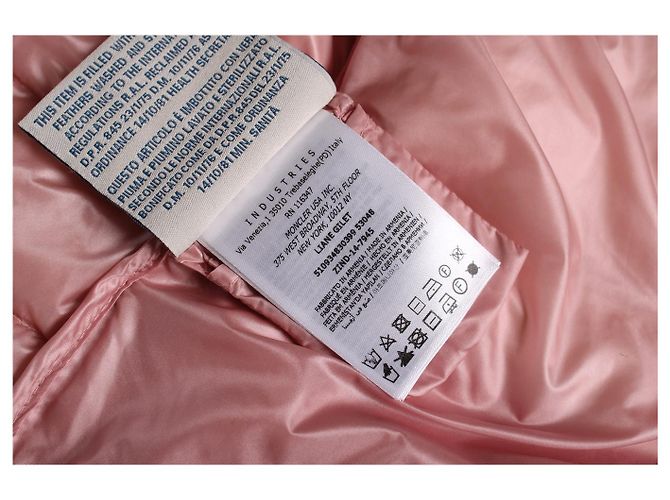 Moncler, colete de penas acolchoado Liane rosa - vista 8
