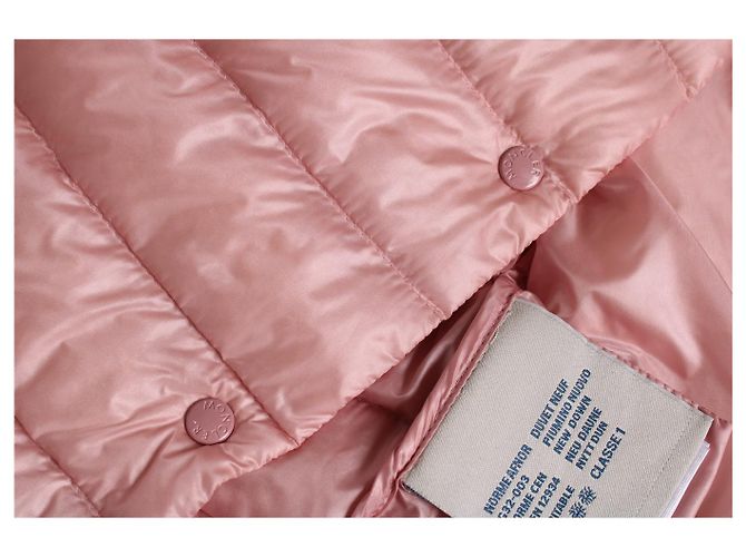 Moncler, colete de penas acolchoado Liane rosa - vista 9