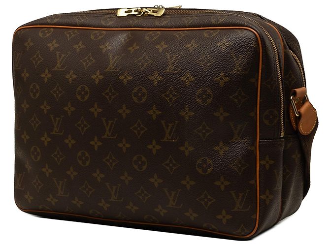 Bolso bandolera Louis Vuitton Monogram Reporter GM Marrón Castaño - vista 2