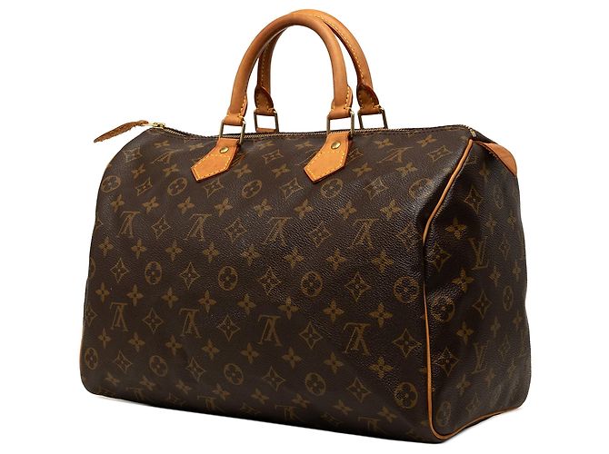 Bolsa Boston Louis Vuitton Monogram Speedy 35 Castanha Marrom - vista 2
