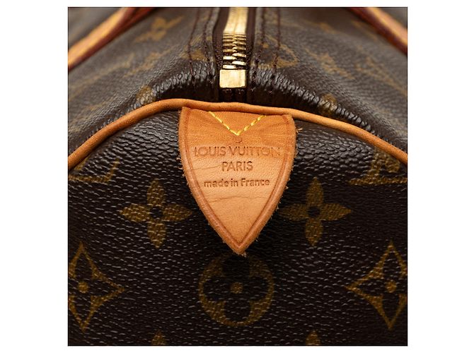 Bolsa Boston Louis Vuitton Monogram Speedy 35 Castanha Marrom - vista 6