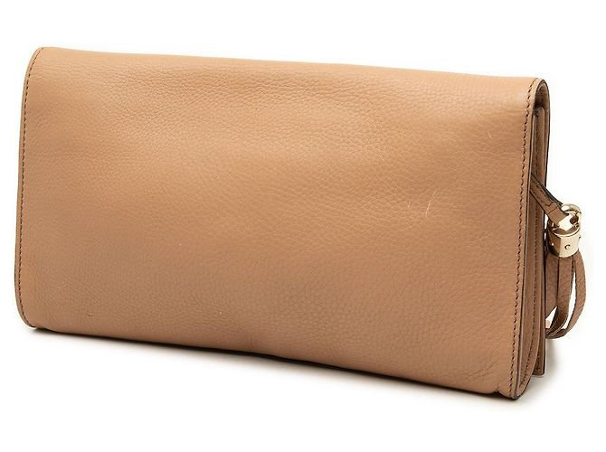 Clutch Soho Disco Gucci de piel de becerro marrón Castaño - vista 2