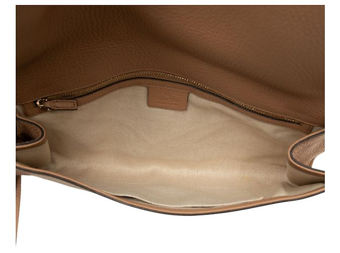 Clutch Soho Disco Gucci de piel de becerro marrón Castaño - vista 4