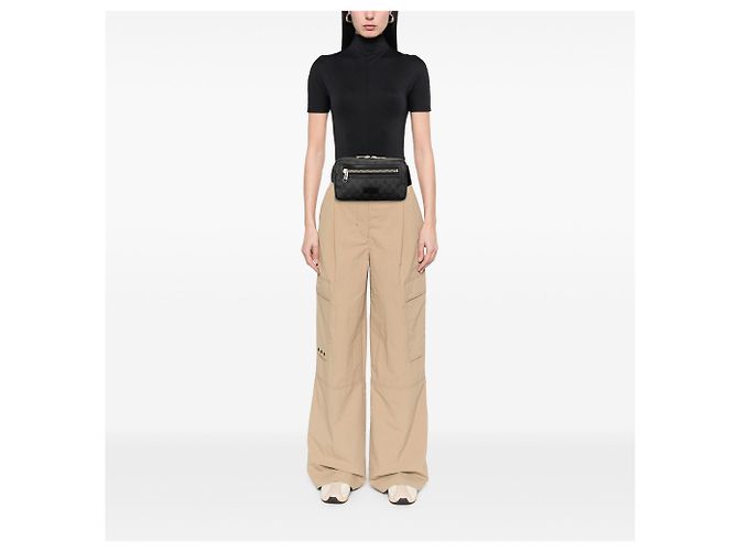 Borsa cintura Gucci GG Supreme Web nera Nero - vista 6
