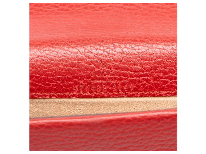 Bolso bandolera Mini Dionysus Gucci de piel de becerro rojo Roja - vista 5