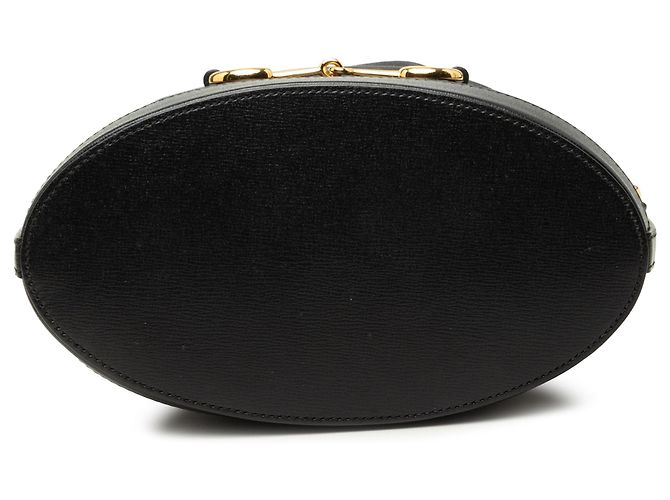 Borsa a secchiello Gucci Horsebit 1955 in pelle di vitello nera Nero - vista 3