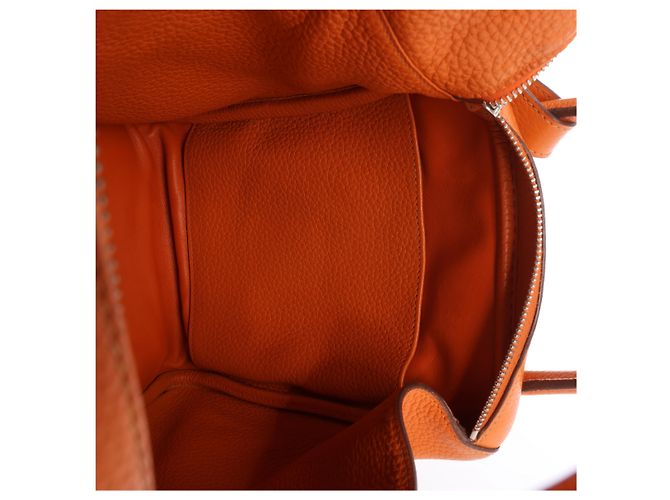 Hermès Lindy 34 Taurillon Clemence 2Way Handbag Orange R: 2014 Naranja - vista 13