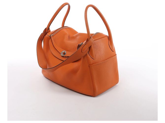 Hermès Lindy 34 Taurillon Clemence 2Way Handbag Orange R: 2014 Naranja - vista 2