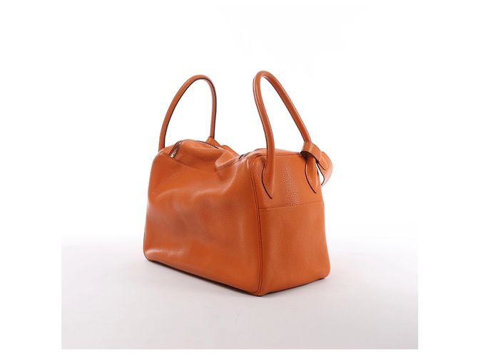 Hermès Lindy 34 Taurillon Clemence 2Way Handbag Orange R: 2014 Naranja - vista 3