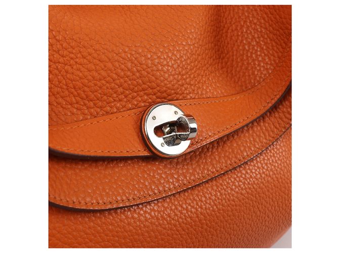 Hermès Lindy 34 Taurillon Clemence 2Way Handbag Orange R: 2014 Naranja - vista 6