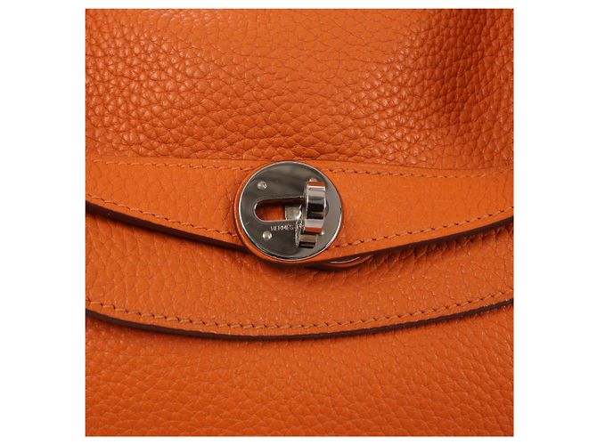 Hermès Lindy 34 Taurillon Clemence 2Way Handbag Orange R: 2014 Naranja - vista 7