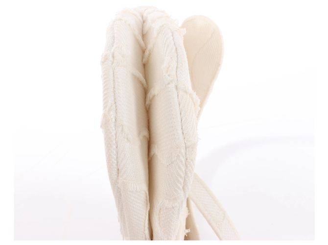 Autre Marque Borsa a tracolla Christian Dior Saddle Medium Canvas in White Bianco - vista 10
