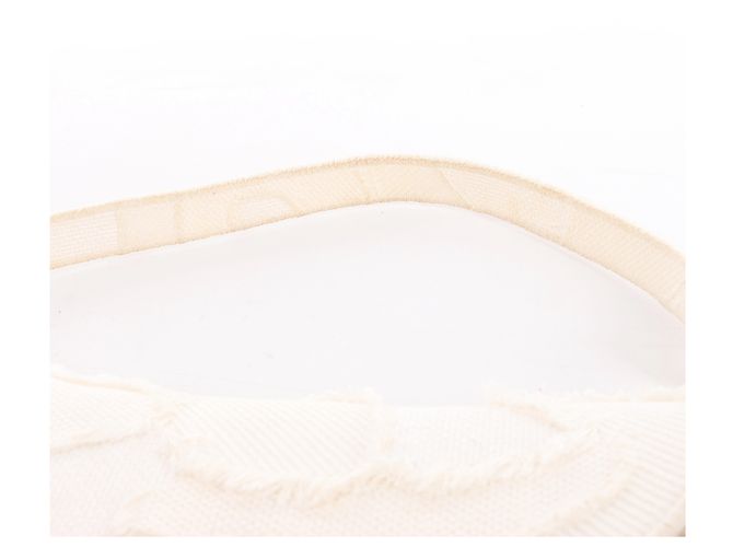 Autre Marque Borsa a tracolla Christian Dior Saddle Medium Canvas in White Bianco - vista 7