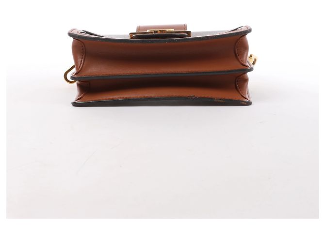 Bolsa Tiracolo Louis Vuitton Dauphine Mini Monogram x Reverse em Castanho Vermelho - vista 7