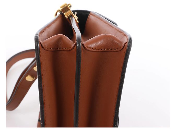 Bolsa Tiracolo Louis Vuitton Dauphine Mini Monogram x Reverse em Castanho Vermelho - vista 8