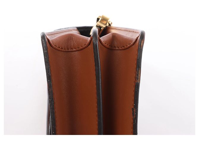 Bolsa Tiracolo Louis Vuitton Dauphine Mini Monogram x Reverse em Castanho Vermelho - vista 9
