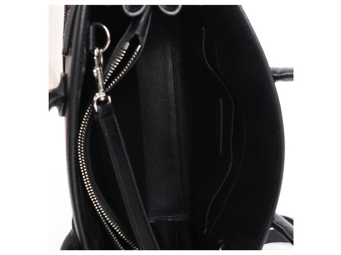 Autre Marque Saint Laurent Paris Sac de Jour Small Multi-Patch Leather 2Way Handbag in Black Negro - vista 13