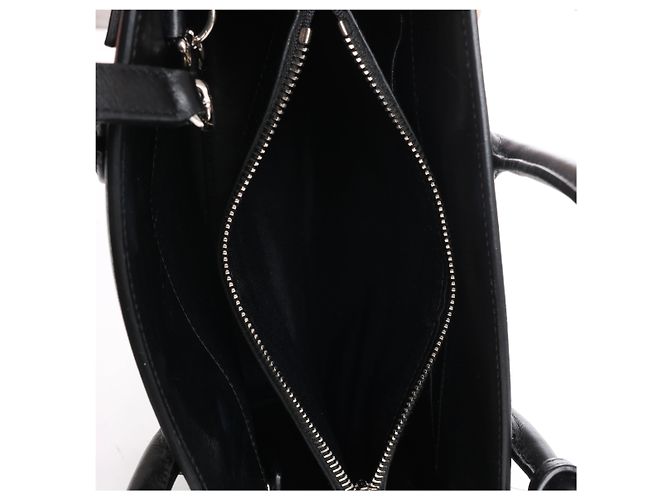 Autre Marque Saint Laurent Paris Sac de Jour Small Multi-Patch Leather 2Way Handbag in Black Negro - vista 17