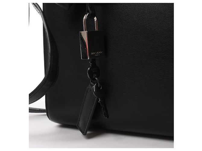 Autre Marque Saint Laurent Paris Sac de Jour Small Multi-Patch Leather 2Way Handbag in Black Negro - vista 9