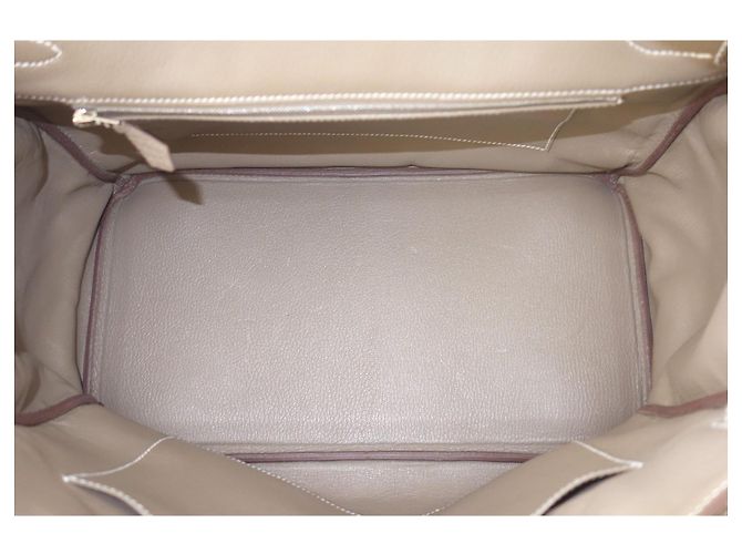 Hermès Birkin 35 Handtasche Etoupe Grau - Ansicht 4