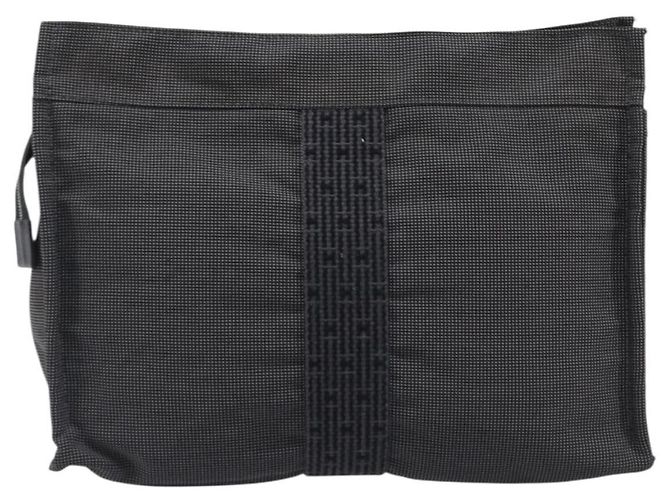 Hermès Herline Cosmetic Canvas Medium Marrone - vista 2