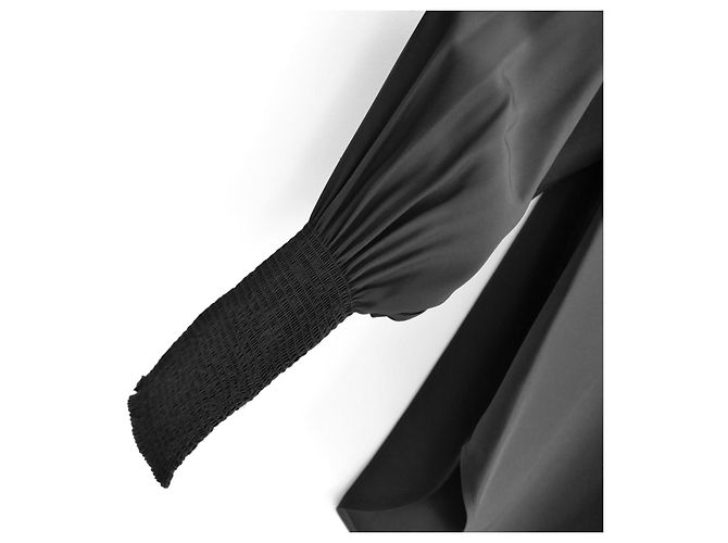Rag & Bone Blusa Maris in seta nera Nero - vista 2